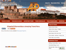 Tablet Screenshot of amazingtravelperu.com
